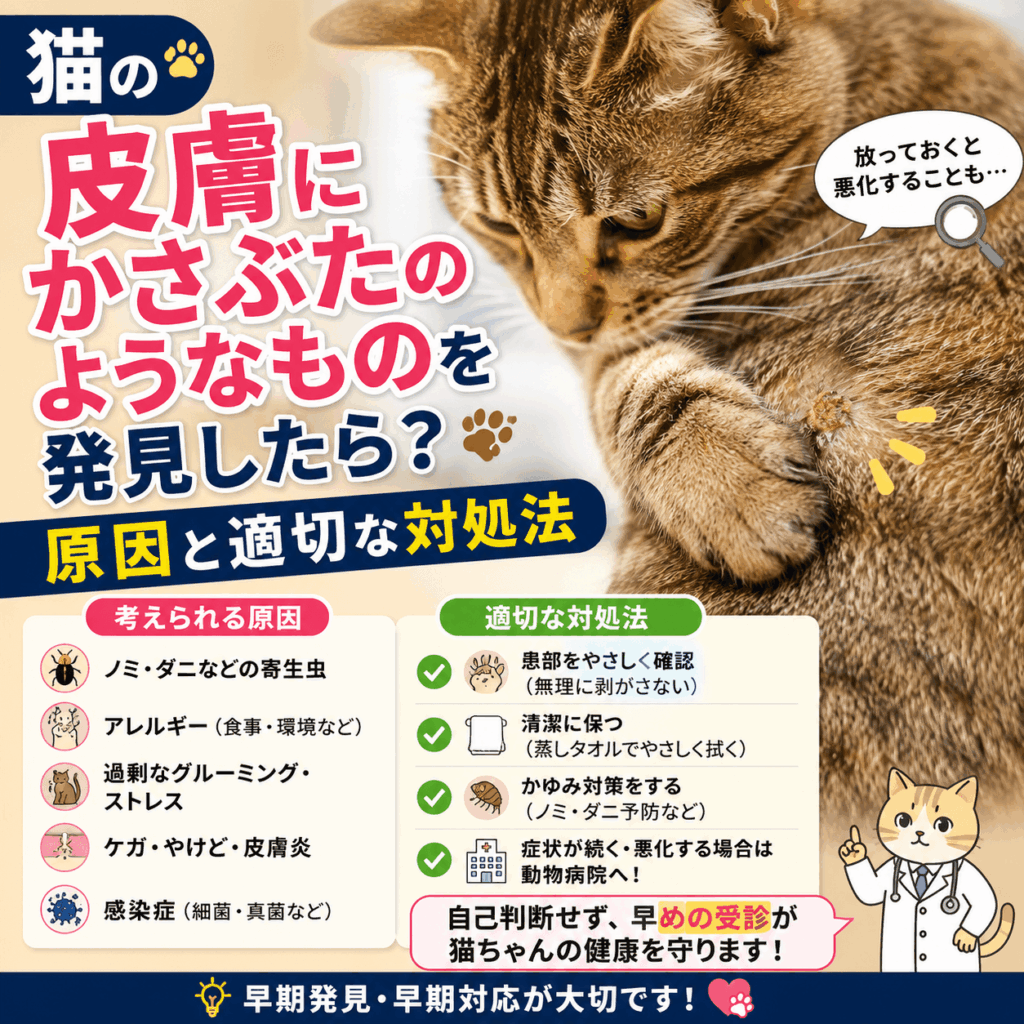 猫 皮膚 かさぶたのようなもの