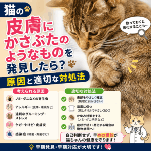 猫 皮膚 かさぶたのようなもの