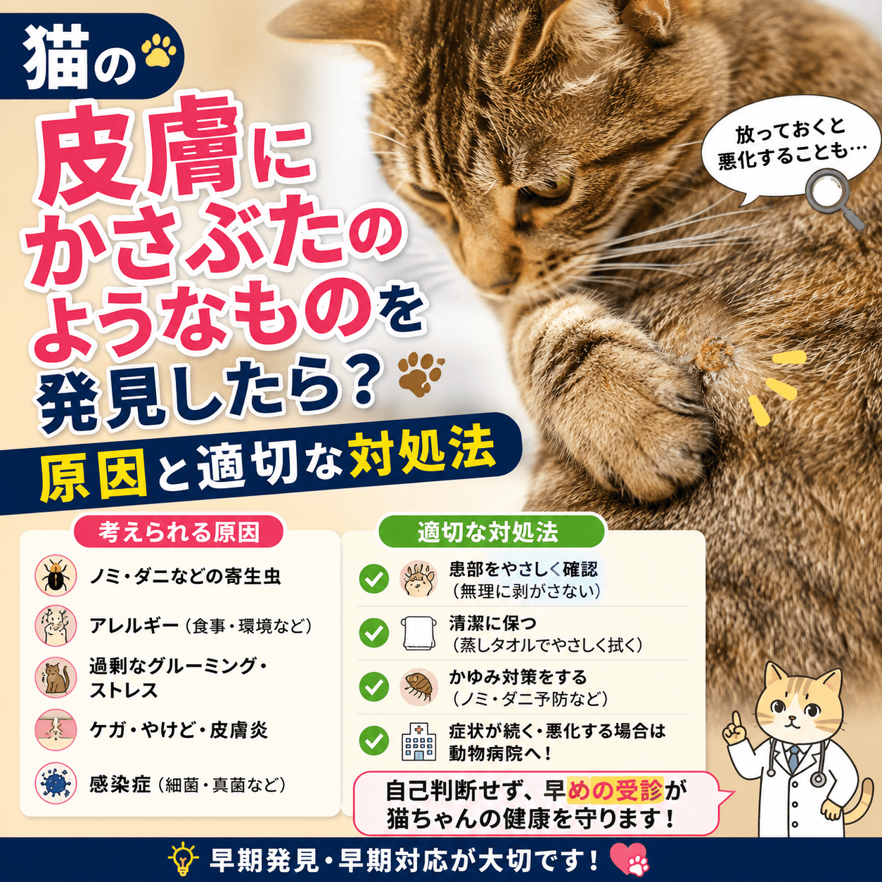 猫 皮膚 かさぶたのようなもの