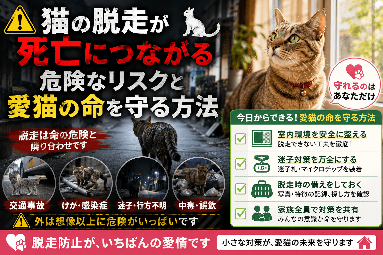 猫 脱走 死亡