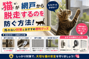 猫 脱走 網戸