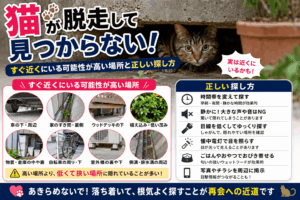 猫 脱走 見つからない