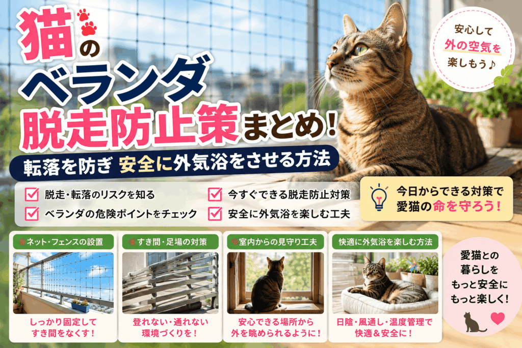 猫 脱走防止 ベランダ