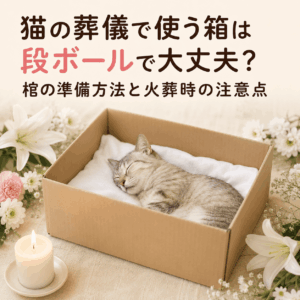 猫 葬儀 箱