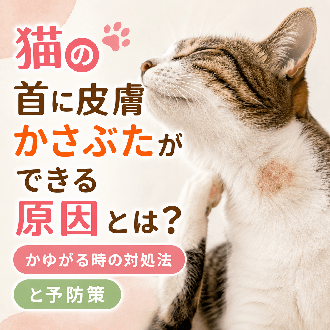 猫 首 皮膚 かさぶた
