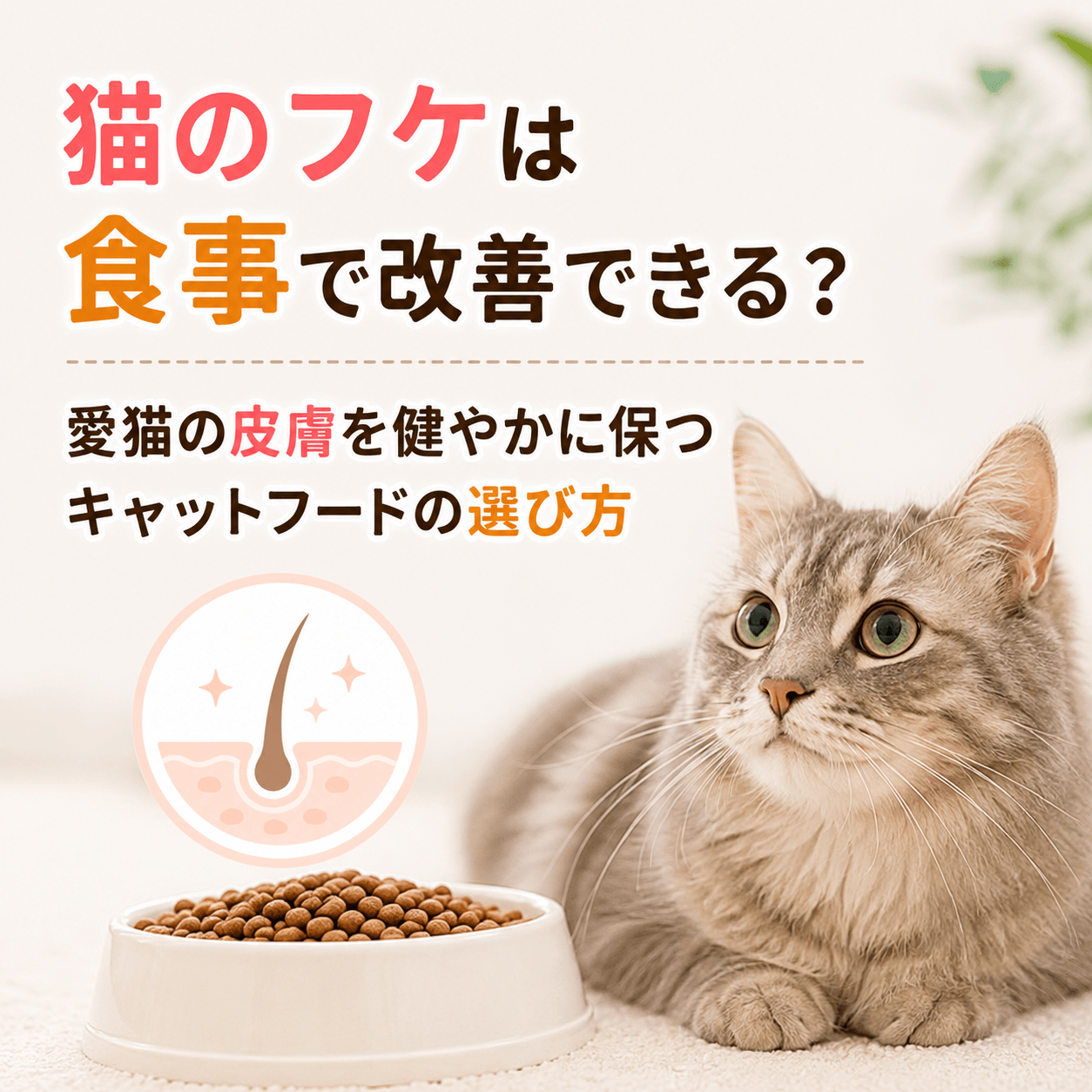 猫のフケ対策フード