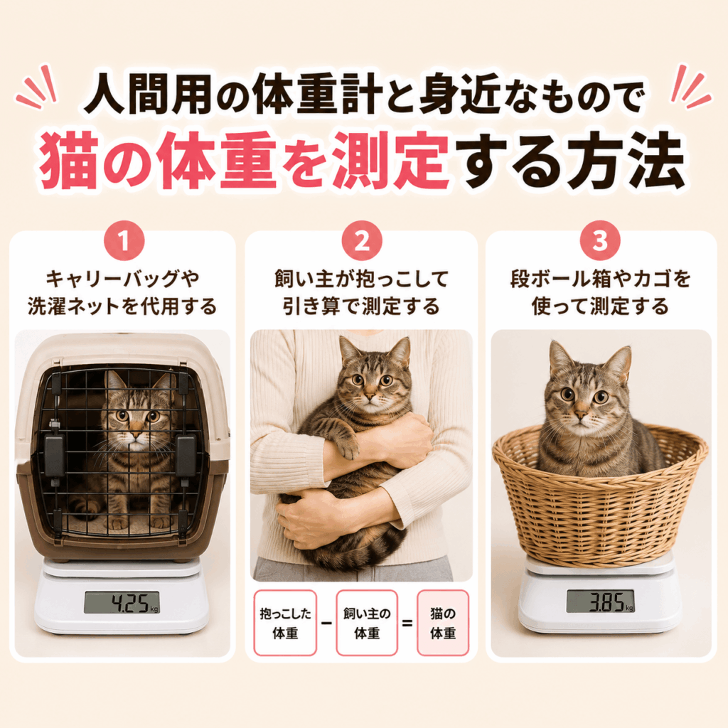 猫の体重計 代用