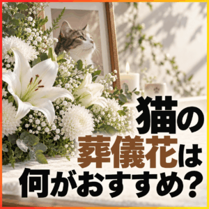 猫 葬儀花